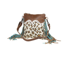 Load image into Gallery viewer, EARTH PRINTS LEATHER &amp; HAIRON BAG MYRA BAG 4•4•1•4
