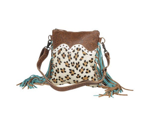 EARTH PRINTS LEATHER & HAIRON BAG MYRA BAG 4•4•1•4