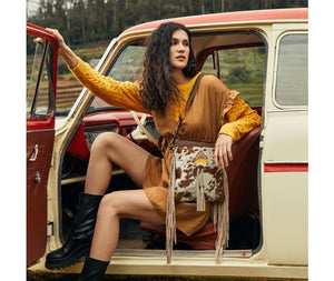 EUNOIA LEATHER & HAIRON BAG MYRA BAG 4•3•7•9