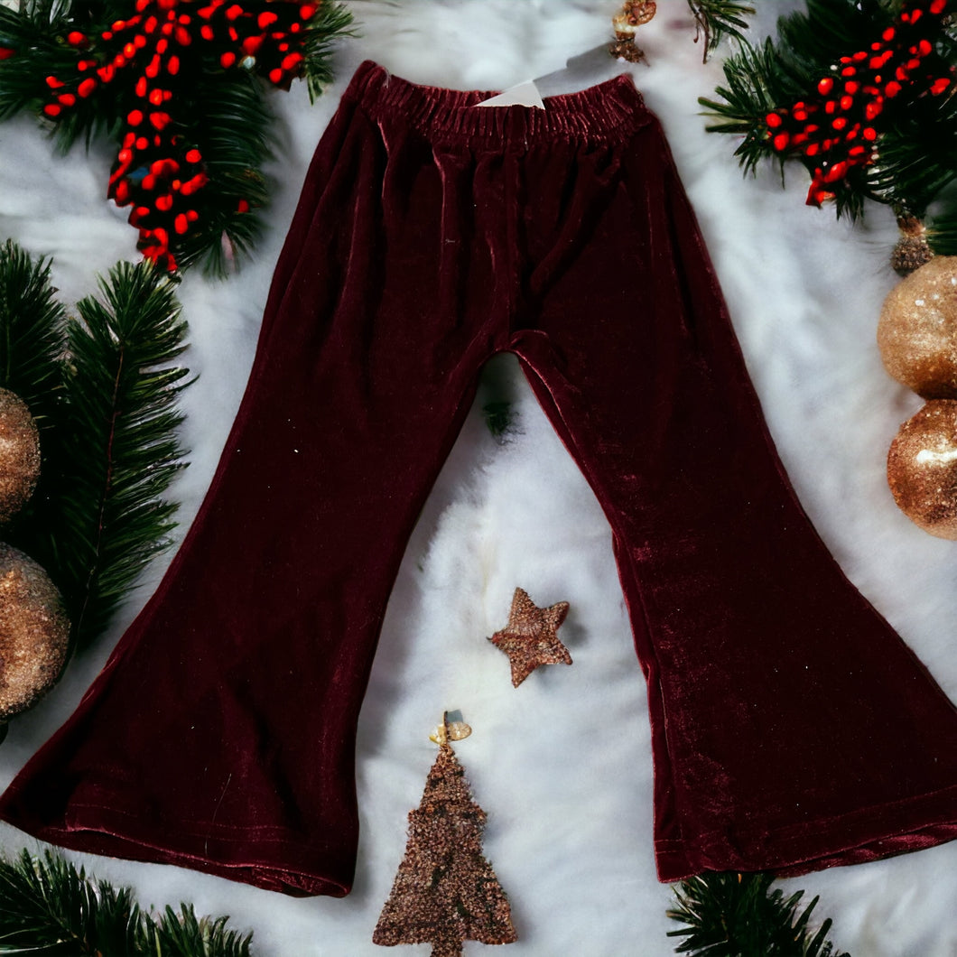 RED FLARE PANTS