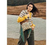 Load image into Gallery viewer, EARTH PRINTS LEATHER &amp; HAIRON BAG MYRA BAG 4•4•1•4
