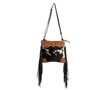 Load image into Gallery viewer, 7•8•6•9 TRAIL FRINGED HAND-TOOLED BAG MYRA BAG
