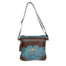 Load image into Gallery viewer, AZURE AESTHETIC LEATHER &amp; HAIRON BAG 3•3•9•8

