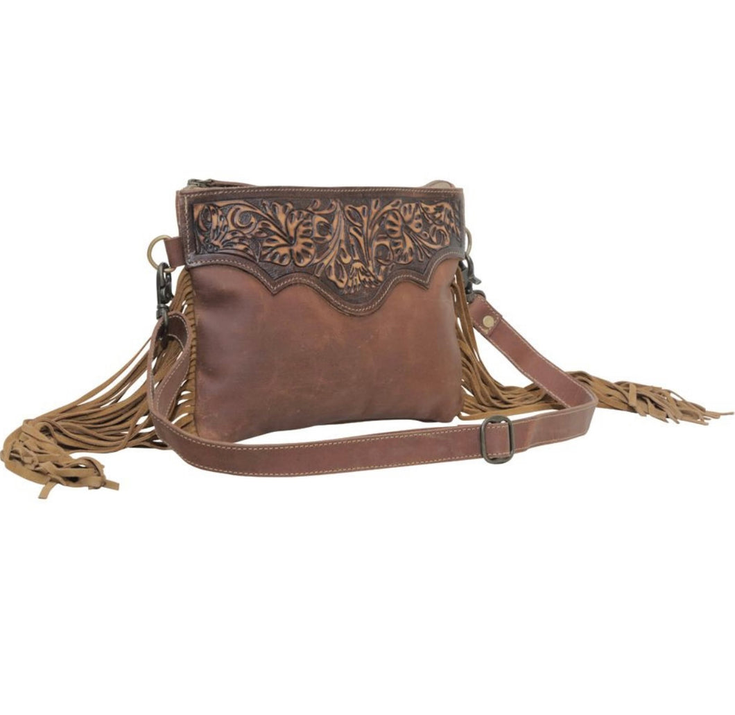 MOCHA DASH HAND-TOOLED BAG MYRA BAG 5•7•4•9
